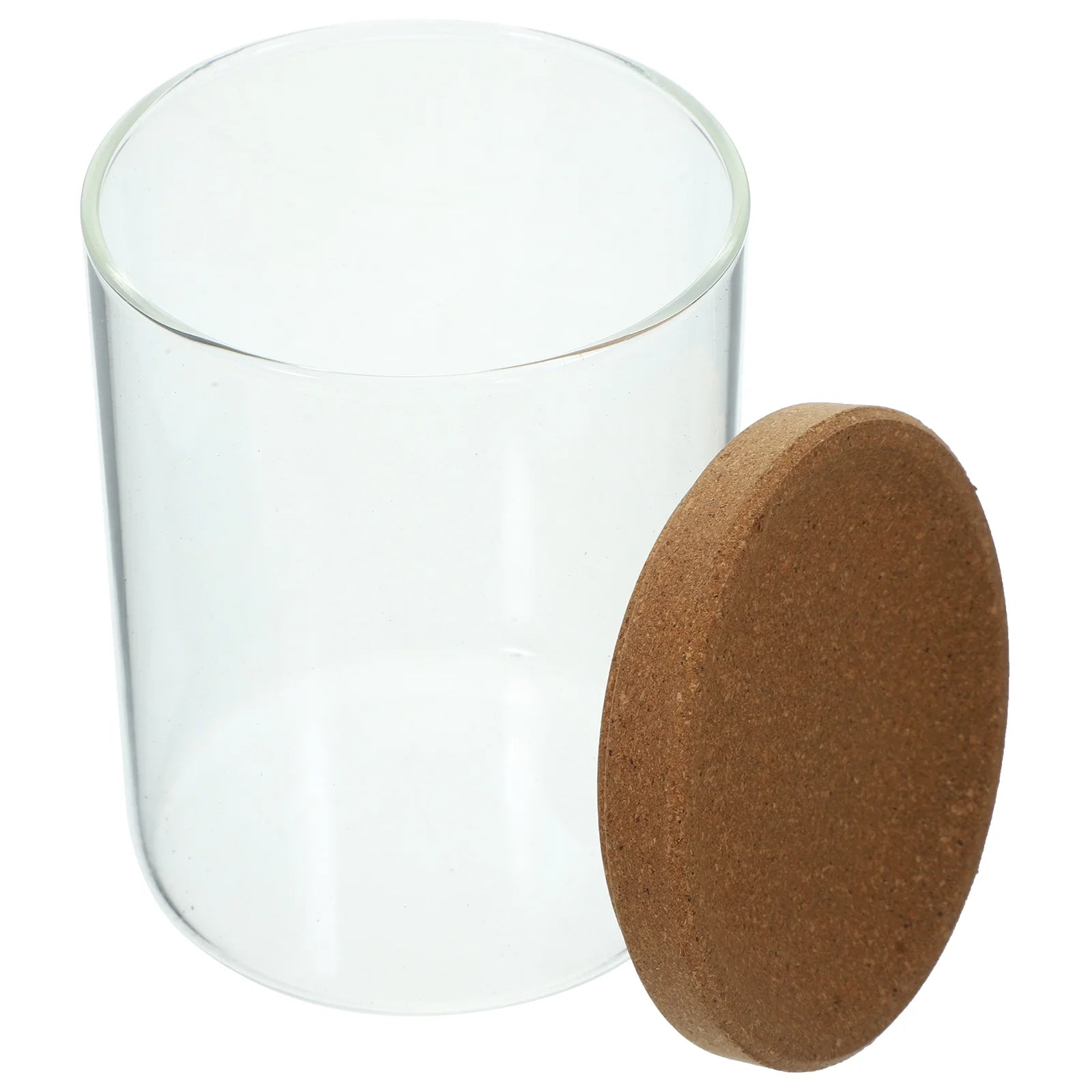 Glass Storage Jar Storage Container Bathroom Storage Organizer for Cotton Ball Cotton Swab Cotton round Pads