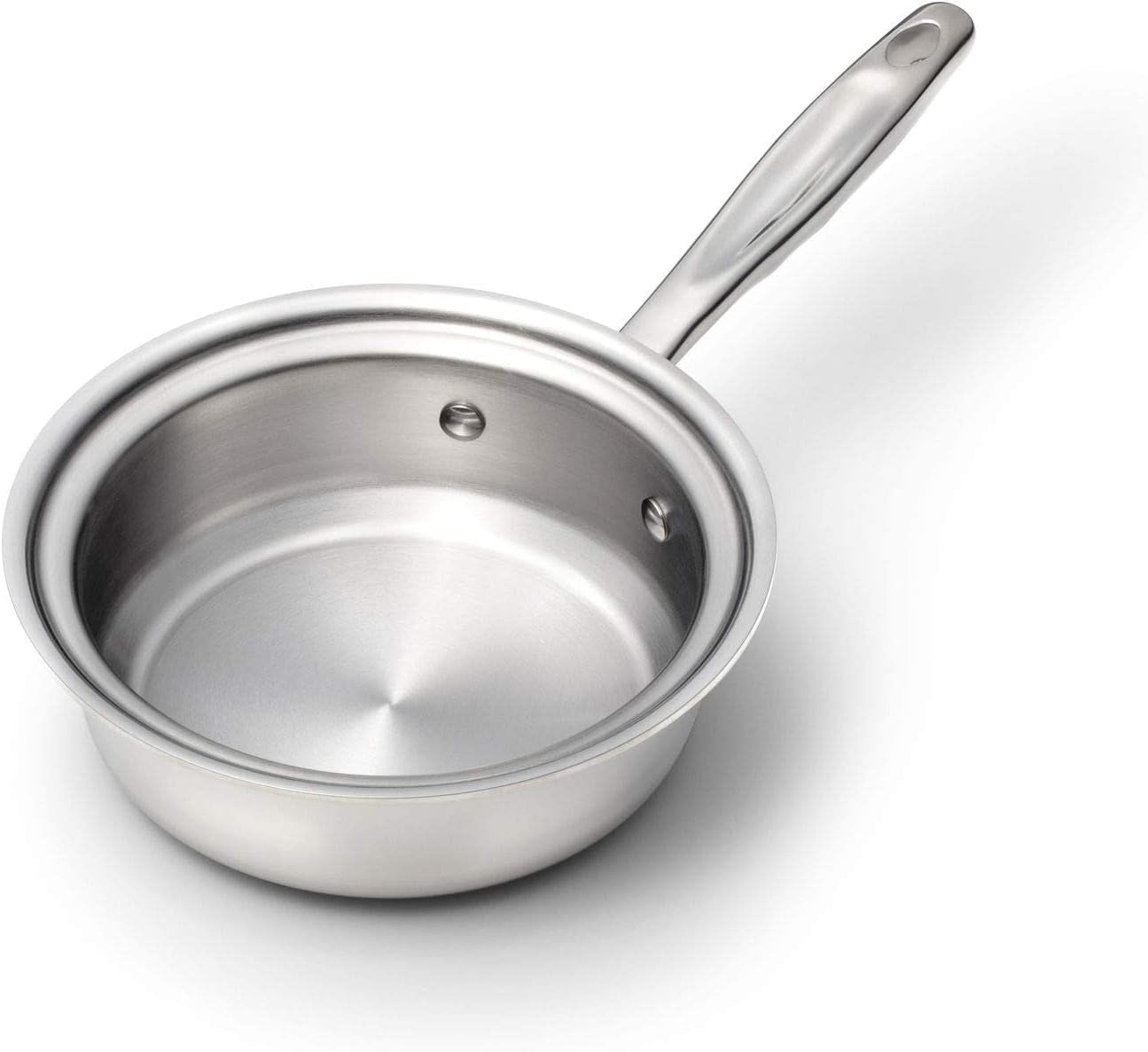 360 Sauce Pan 1 Quart, Stainless Steel Cookware, Hand Crafted in the United States, Induction Cookware