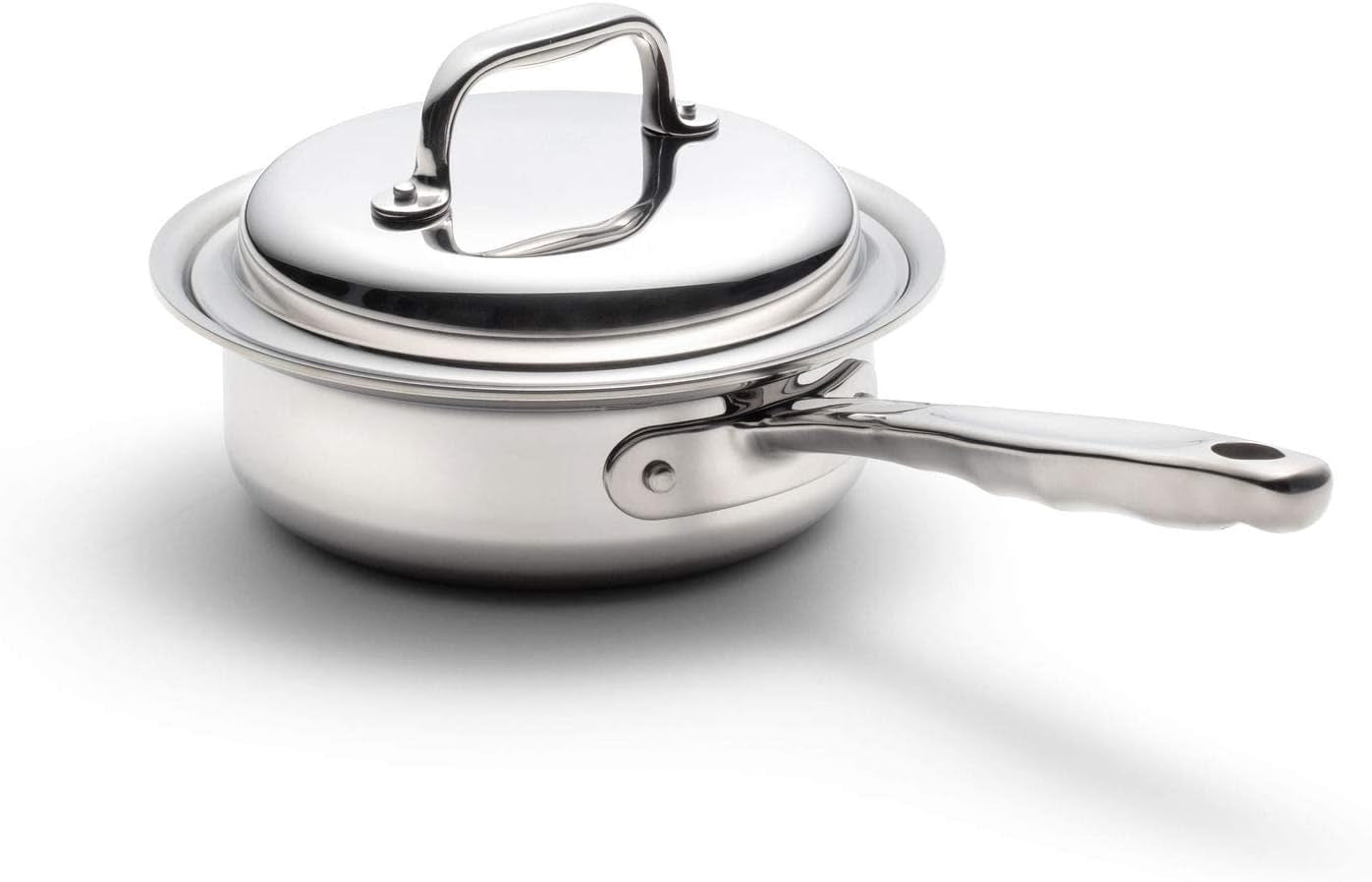 360 Sauce Pan 1 Quart, Stainless Steel Cookware, Hand Crafted in the United States, Induction Cookware