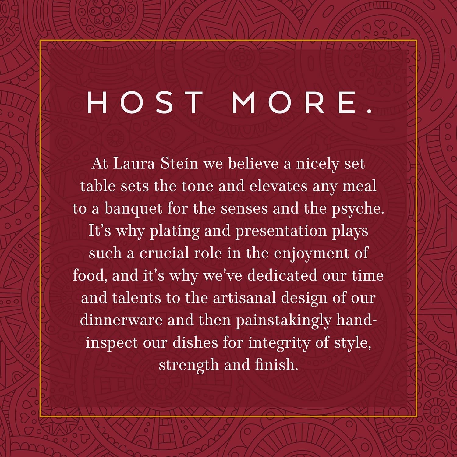 Laura Stein Designer Dinnerware Set | 32 Disposable Plastic Party Bowls | White Wedding Bowl with Burgundy Rim & Gold Accents | Set Includes 16 X 12 Oz Soup Bowls + 16 X 5 Oz Dessert Bowls | Vintage