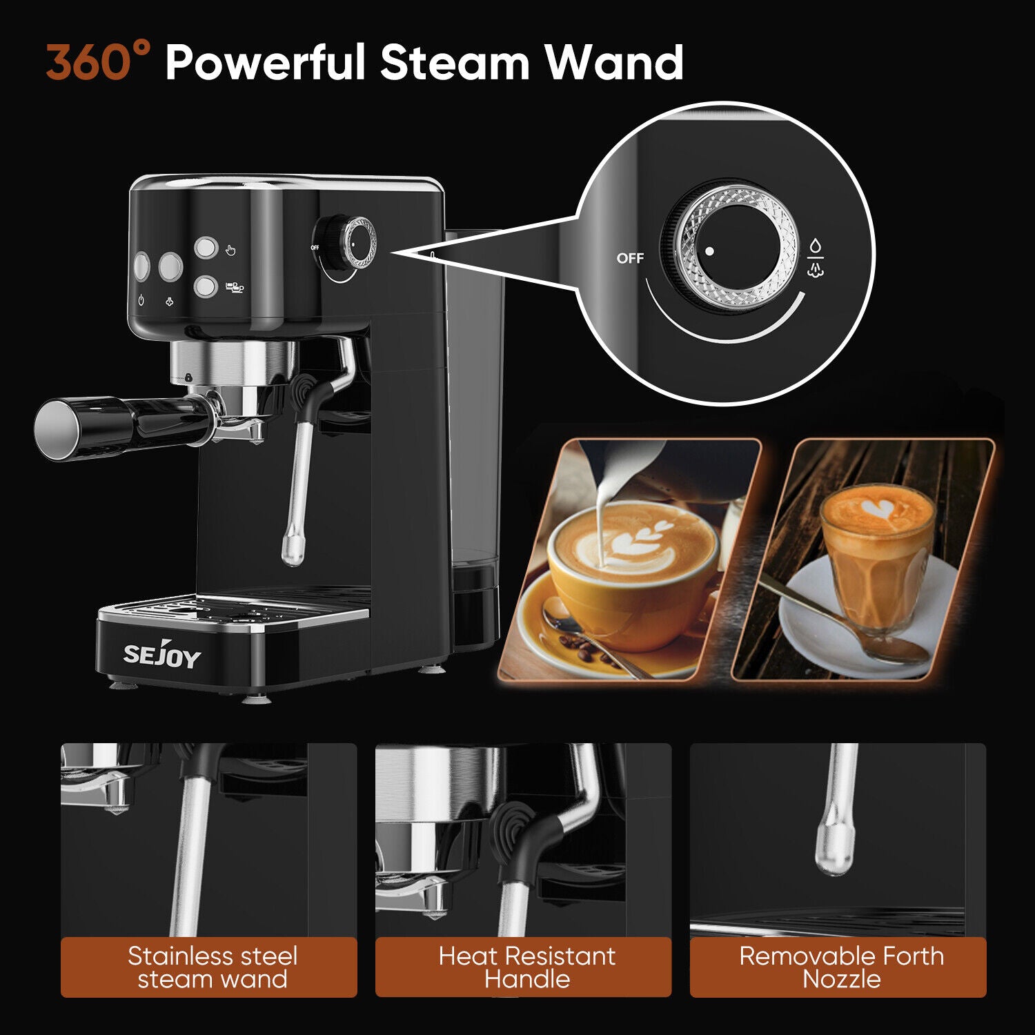 20 Bar Espresso Machine Coffee Machine Cappuccino Machine Expresso Coffee Maker