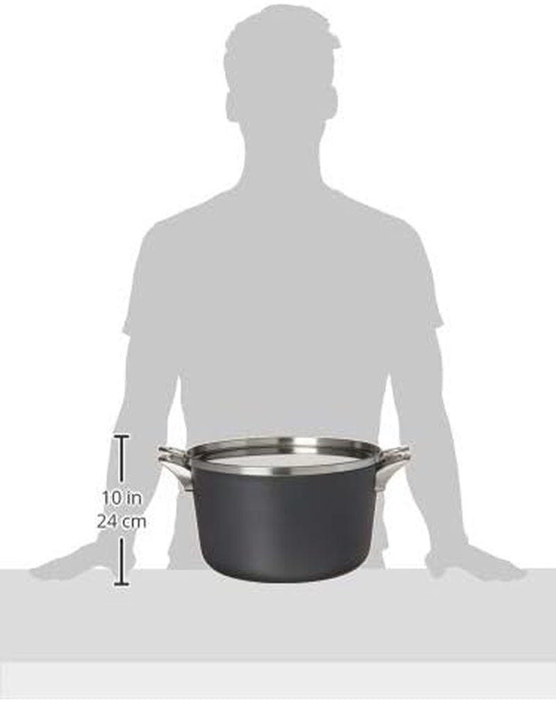 Calphalon Premier Space Saving Nonstick 12Qt Stock Pot with Cover