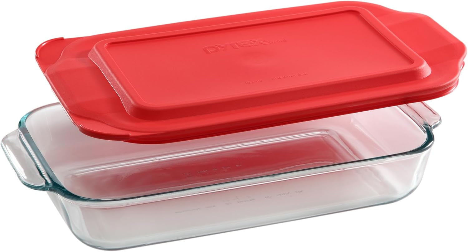 Pyrex Easy Grab 8-Piece Glass Bakeware and Food Storage Set