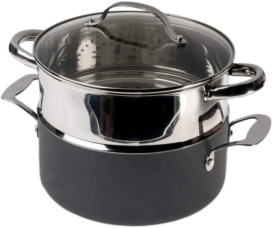 Granitestone 10-Piece Non-Stick Ultra Durable, Mineral & Granite Coated Scratch Proof Cookware Set + 5 Piece Utensil Set, Oven and Dishwasher Safe, PFOA Free Pots and Pans