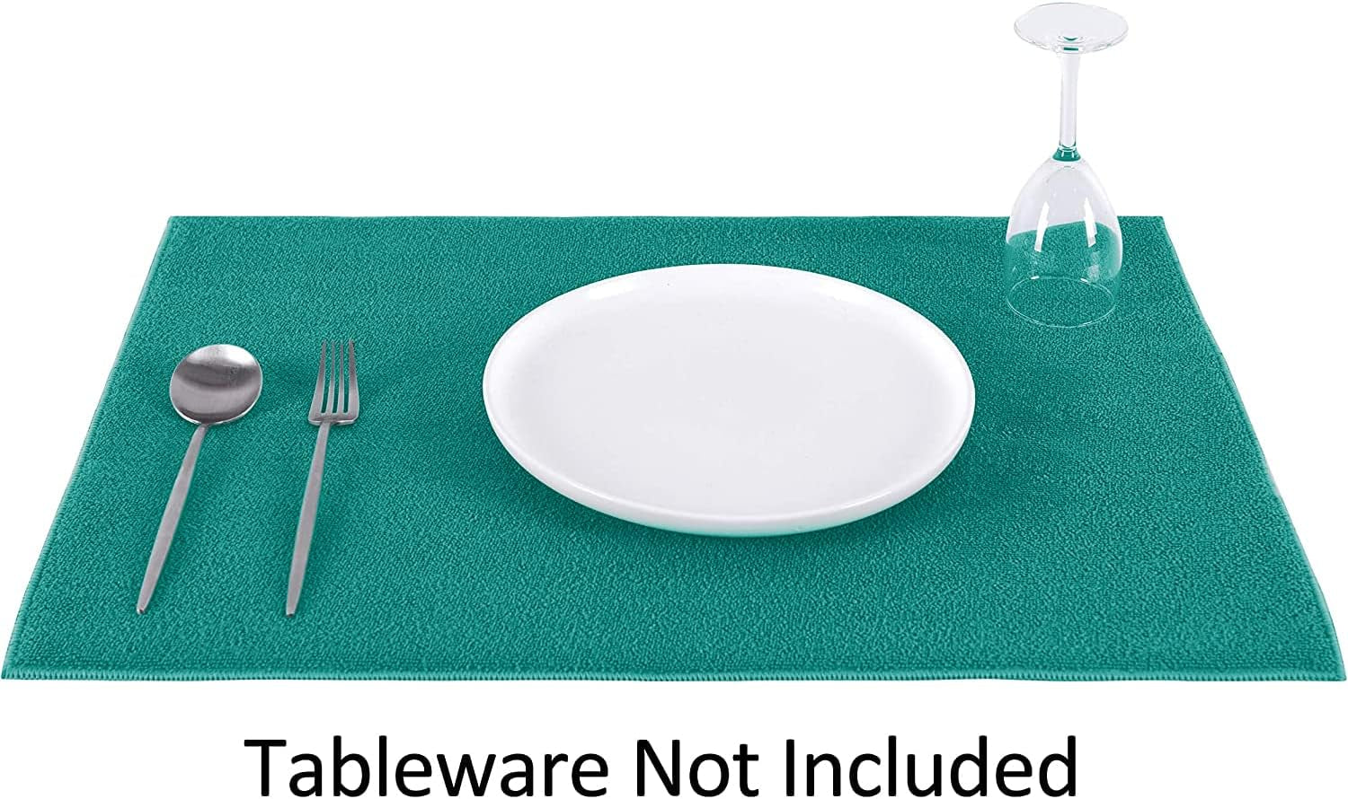 LUCKISS Microfiber Dish Drying Mat Reversible - 2 Pack Super Absorbent Drying Pad, Dish Drainer Mat for Kitchen Counter, 16 X 18 Inch