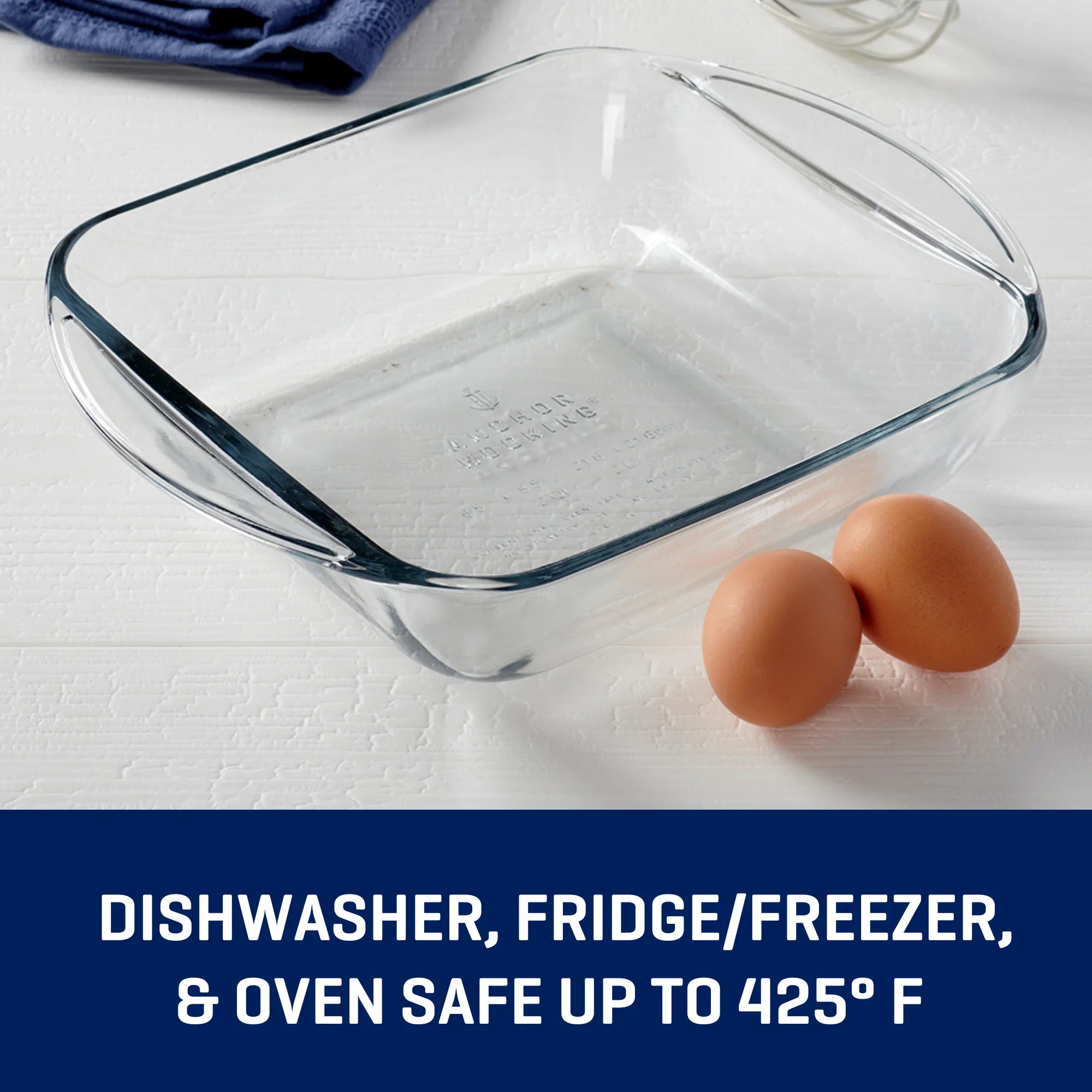 Anchor Hocking 8" X 8" Glass Cake Pan