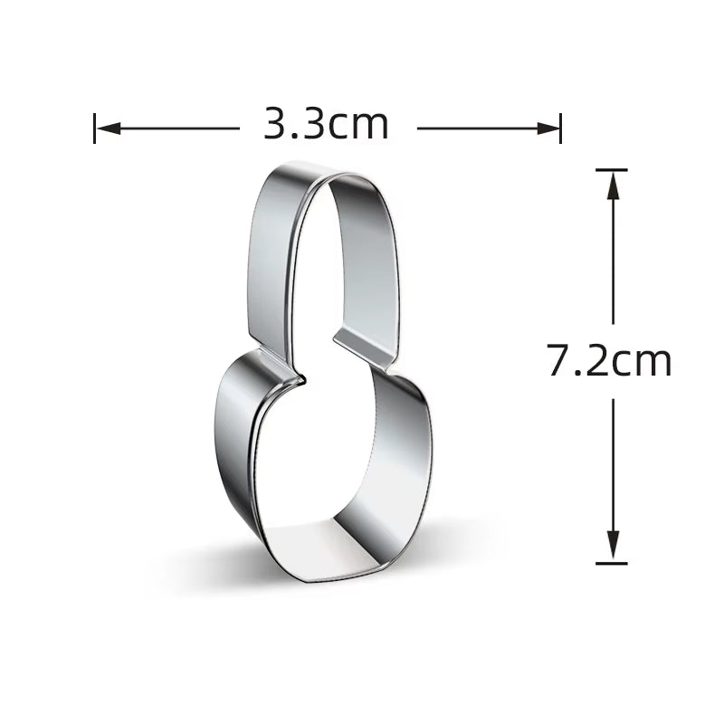 Stainless Steel Makeup Tools Biscuit Mould Lipstick Perfume Shape Fondant Cake Mold 3D Pastry Cookie Cutters Cake Tools