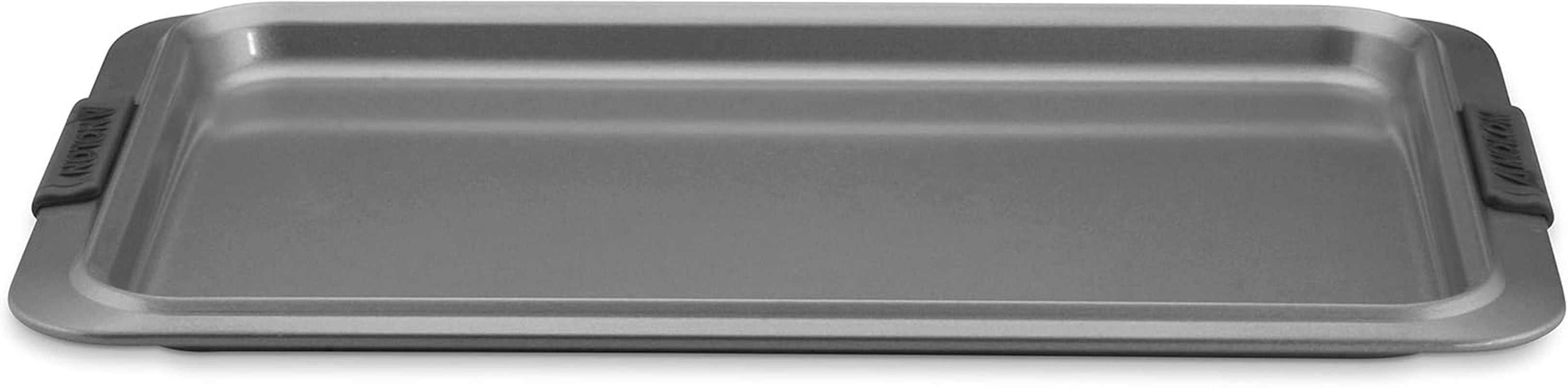 Anolon Advanced Nonstick Bakeware with Grips, Nonstick Cookie Sheet / Baking Sheet - 14 Inch X 16 Inch, Gray,54717