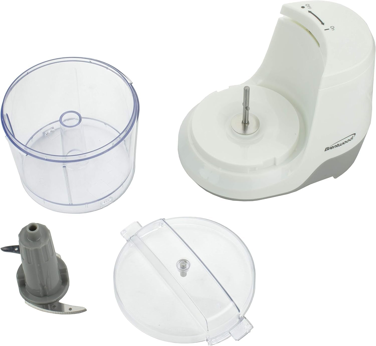Brentwood MC-109W 1.5 Cup Mini Food Chopper, White