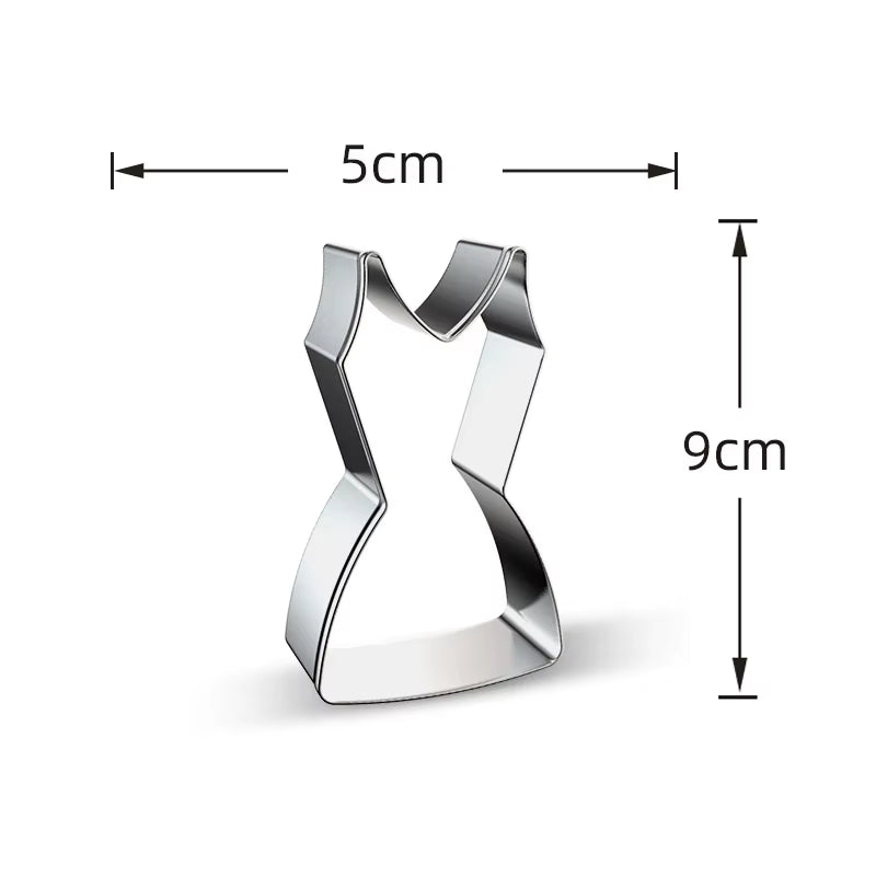 Stainless Steel Makeup Tools Biscuit Mould Lipstick Perfume Shape Fondant Cake Mold 3D Pastry Cookie Cutters Cake Tools