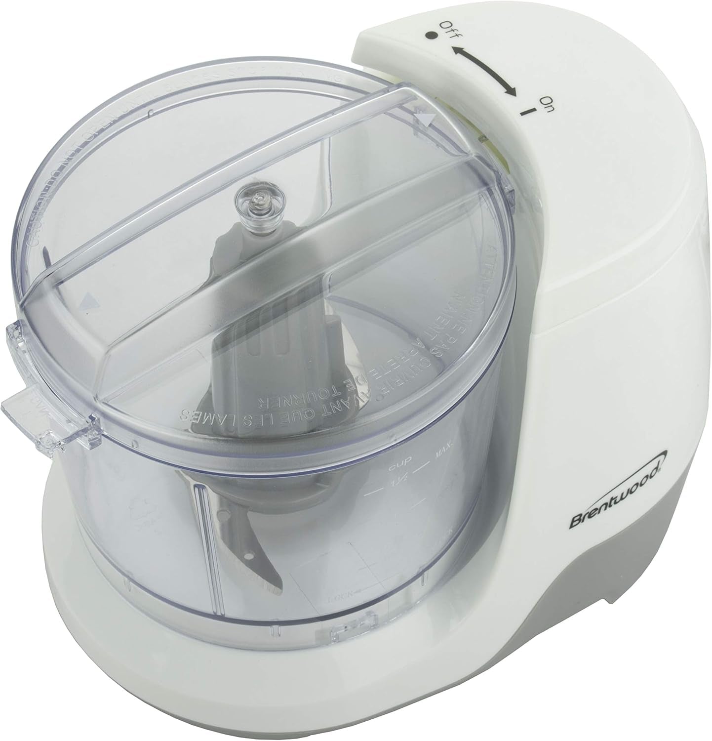 Brentwood MC-109W 1.5 Cup Mini Food Chopper, White