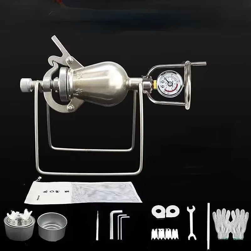 Hand-Cranked Mini Popcorn Making Machine Popcorn Puffing Machine Puffed Rice Corn Machine 100/230Ml
