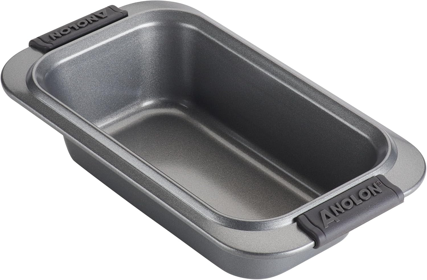 Anolon Advanced Nonstick Bakeware 2-Piece Loaf Pan Set, Gray with Silicone Grips - 54715