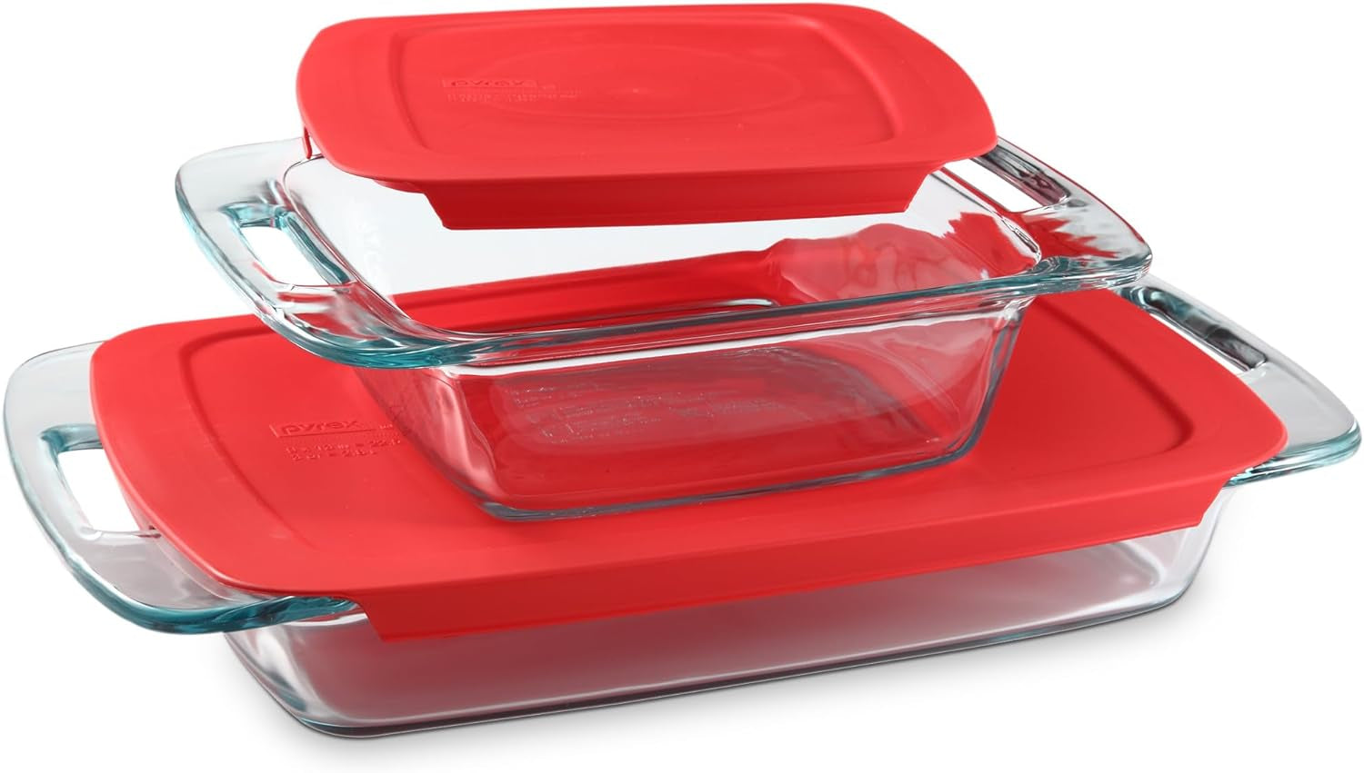Pyrex Easy Grab 8-Piece Glass Bakeware and Food Storage Set