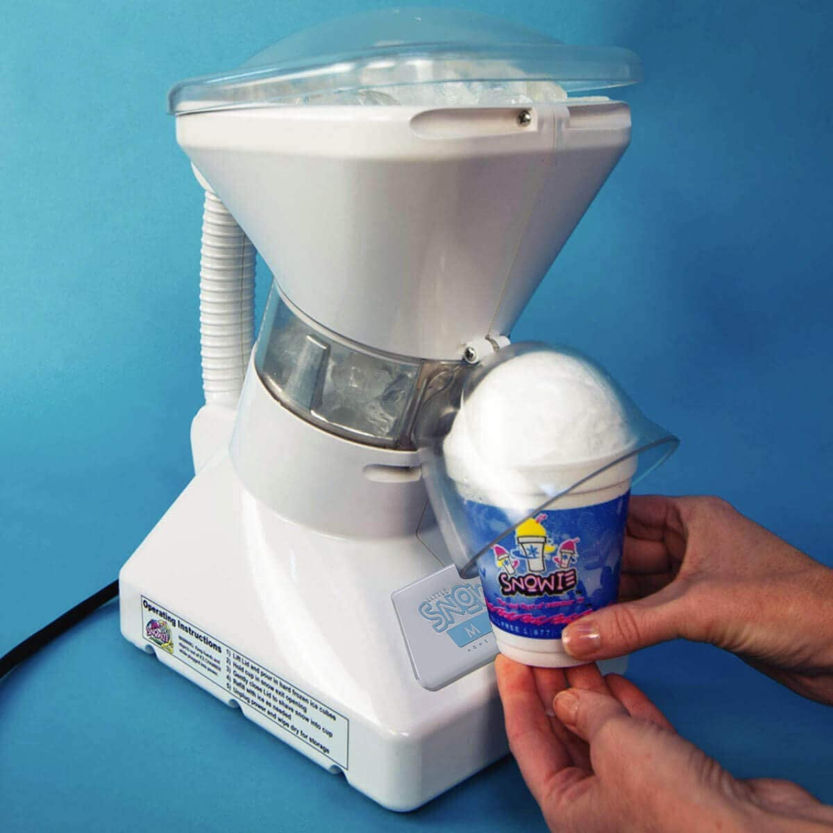 SNOWIE - Little Snowie Max Snow Cone Machine - Premium Shaved Ice Maker, with Powder Sticks Syrup Mix, Entrepreneur Kit