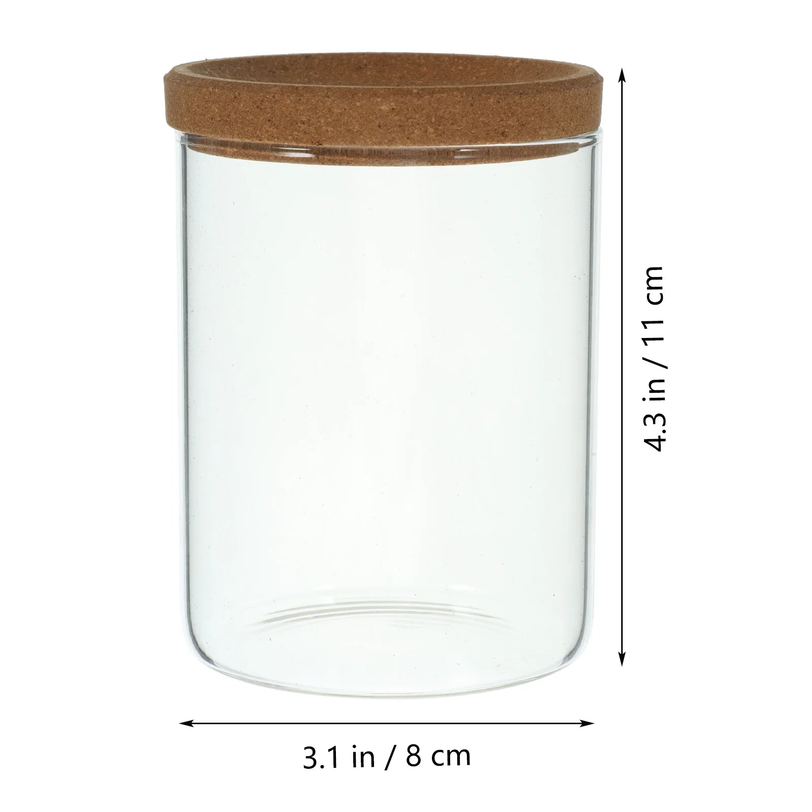 Glass Storage Jar Storage Container Bathroom Storage Organizer for Cotton Ball Cotton Swab Cotton round Pads
