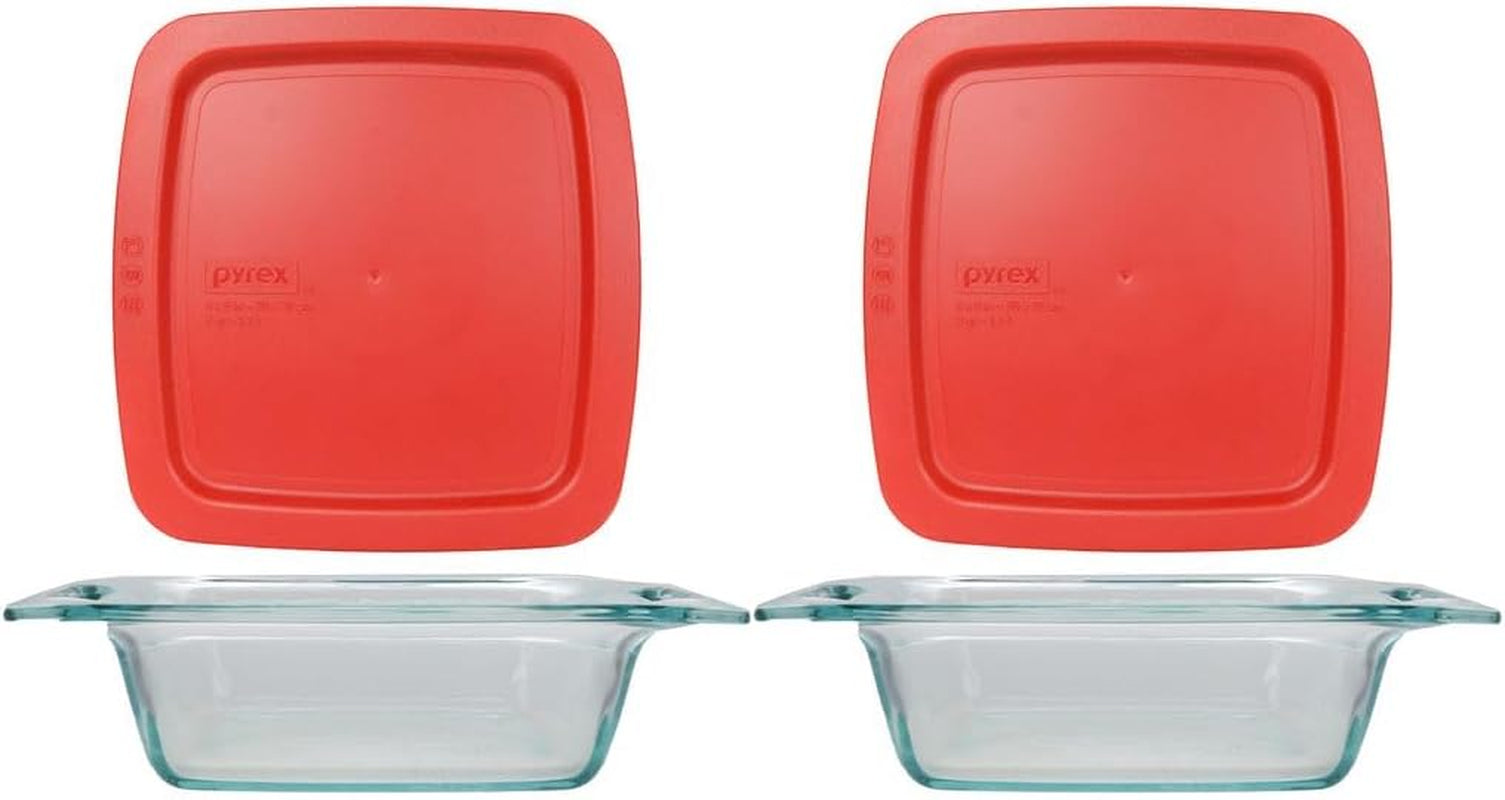 Pyrex Easy Grab 8-Piece Glass Bakeware and Food Storage Set