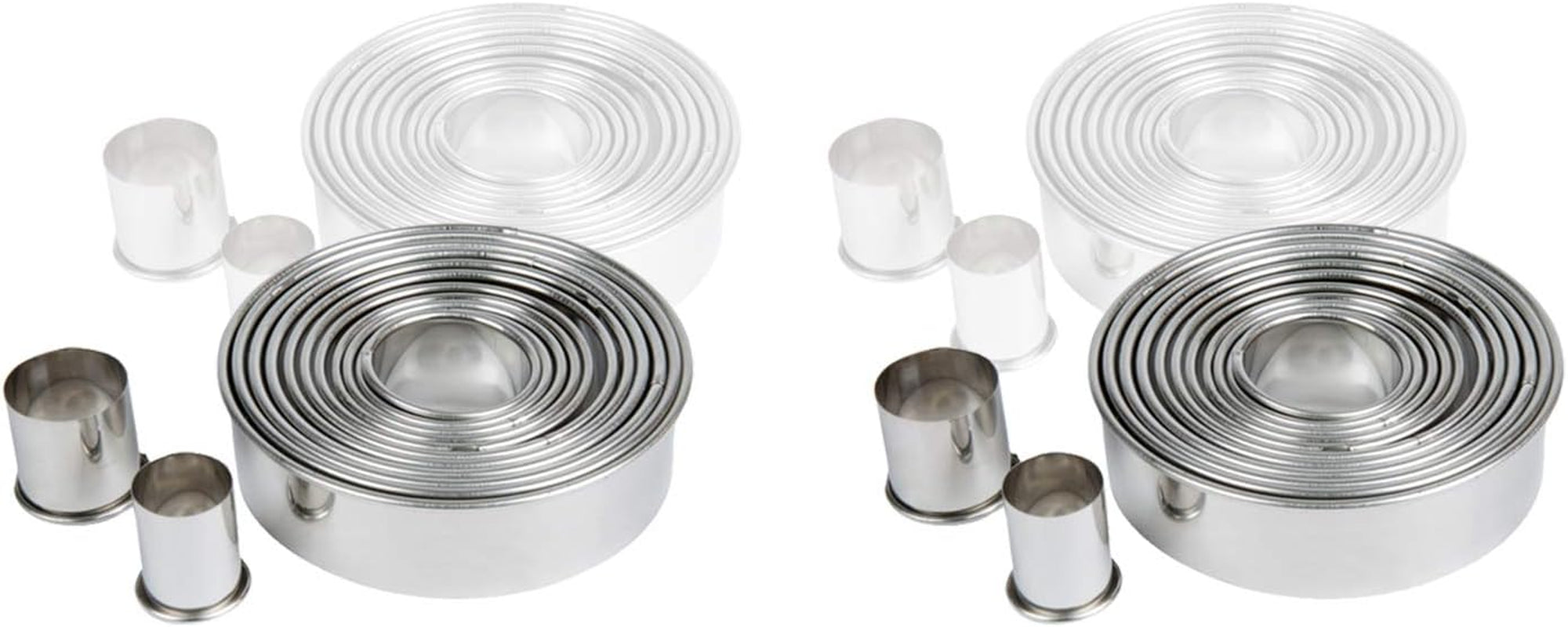 Aluminum round 12 Pc Plain round Cutter Set Professional Bakeware (6)
