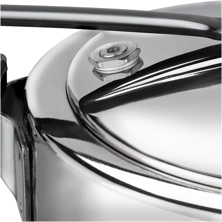 Vinod Pressure Cooker Stainless Steel – Inner Lid - 3 Liter – Sandwich Bottom – Indian Pressure Cooker – Induction Friendly Cooker – Best Used for Indian Cooking, Soups, and Rice Recipes, Quinoa