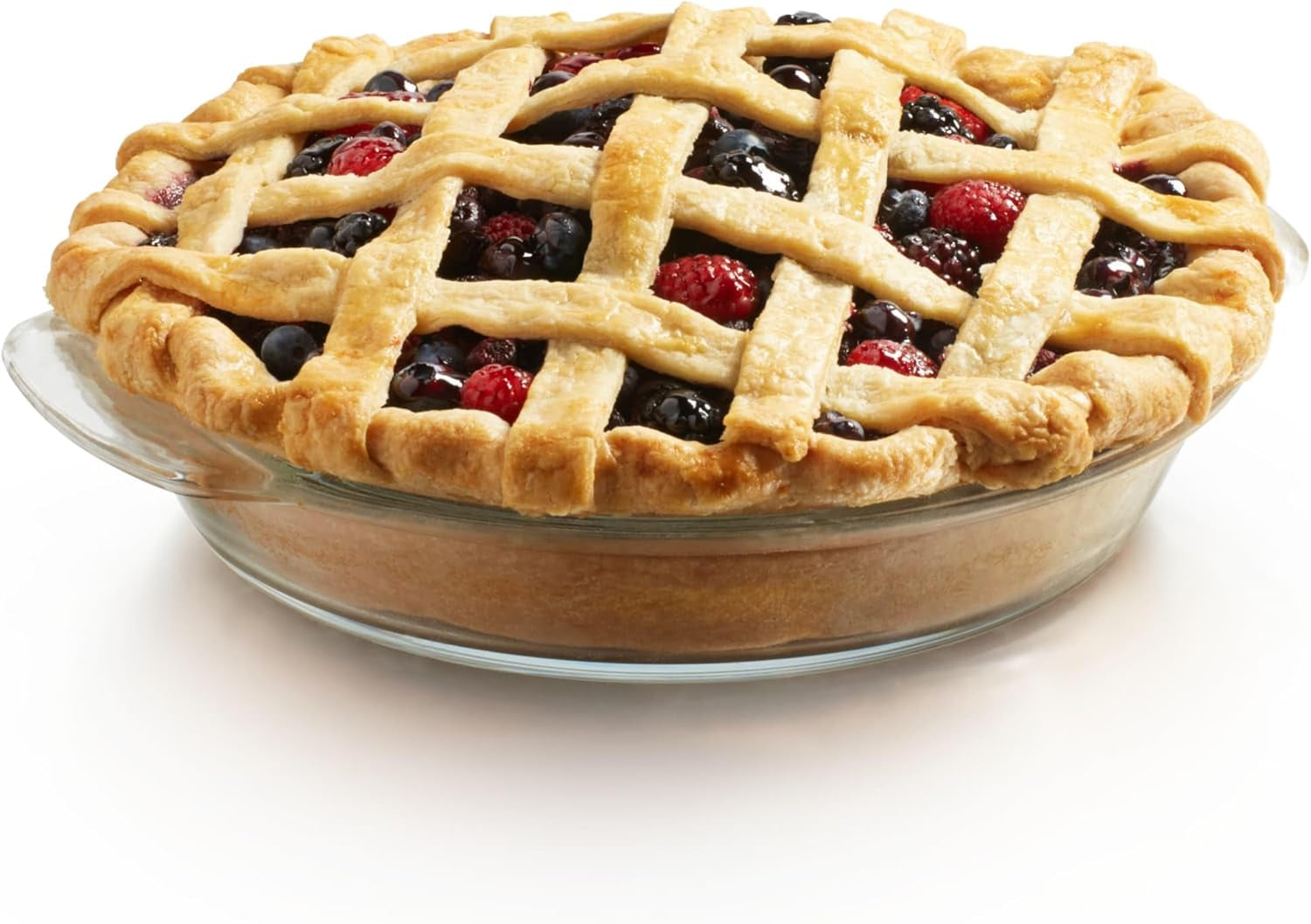 Libbey Baker’S Premium 2 Piece Glass Pie Plate Set, Stackable, 1.4 Qt, Clear Versatile 9 Inch Deep Dish Pie Plate, Pie Plates for Baking and Food Prep