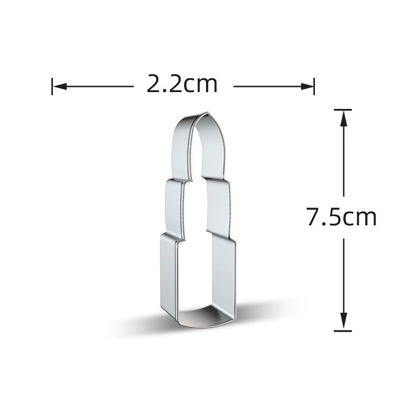 Stainless Steel Makeup Tools Biscuit Mould Lipstick Perfume Shape Fondant Cake Mold 3D Pastry Cookie Cutters Cake Tools